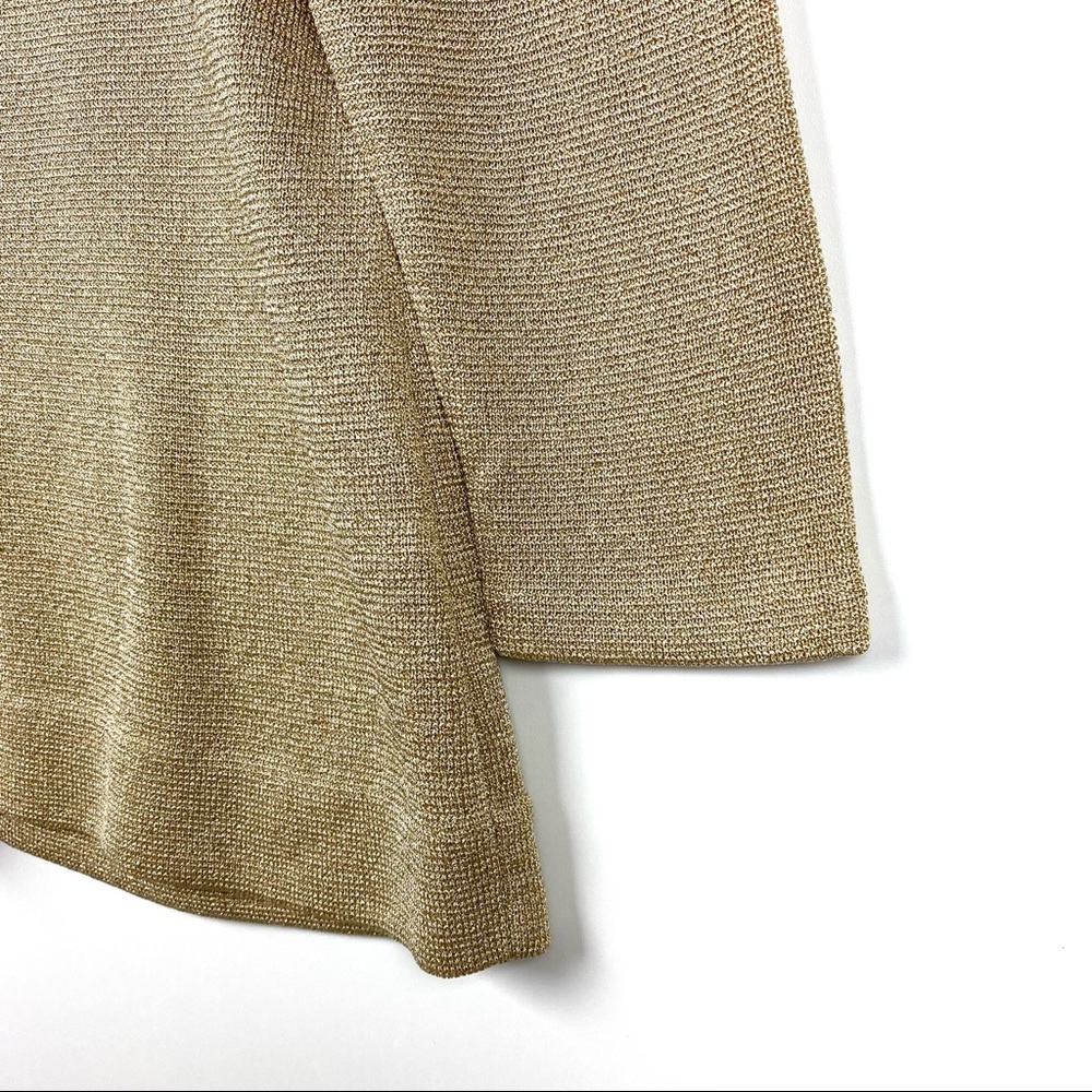 J.Crew Gold Metallic Scoop Neck Sweater - Picture 6 of 11
